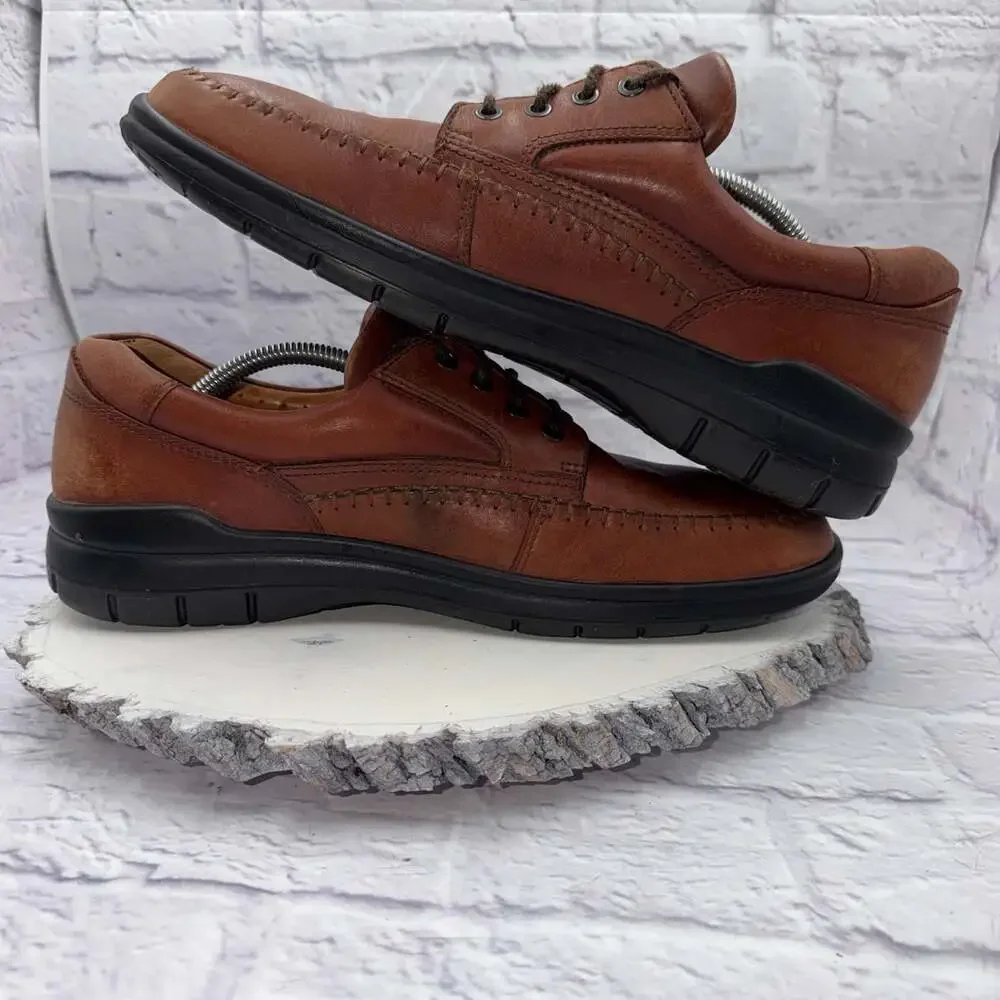 Ecco Seawalker Tie Casual Comfort Leather Shoes Men's Size EU 46 US 12